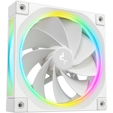 Wentylator obudowy Deepcool fl12r rgb (biały, 120 x 120 x 25 mm, pwm)