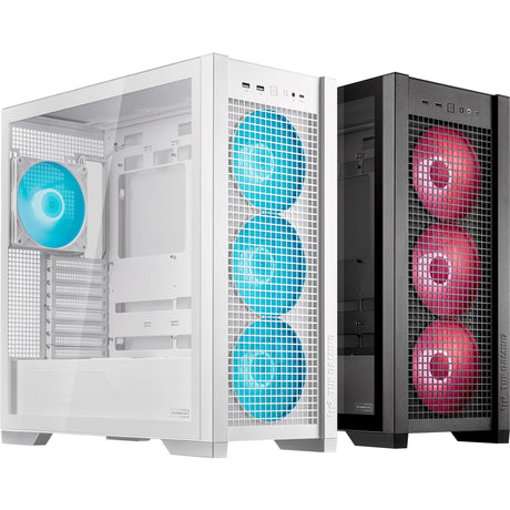 Obudowa midi tower Asus tuf gaming gt302 argb (biała | 2x usb-a | 1x usb-c | rgb | szkło hartowane)