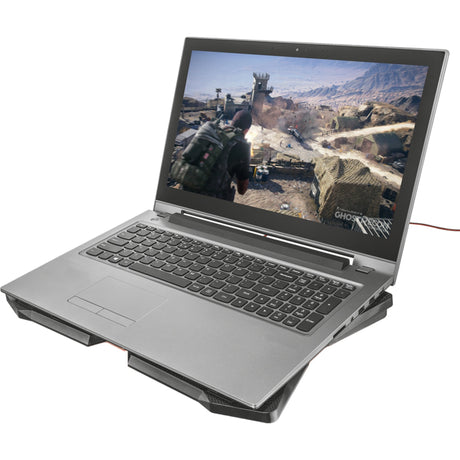 Trust GXT 278 Yozu Podstawka chłodząca do notebooka Lodówka do laptopa (czarna, 20817, czerwone diody LED)