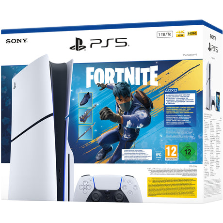 Sony Playstation 5 (smart) – 1 TB – Zestaw konsoli do gier Fortnite Flowering Chaos (biały czarny)