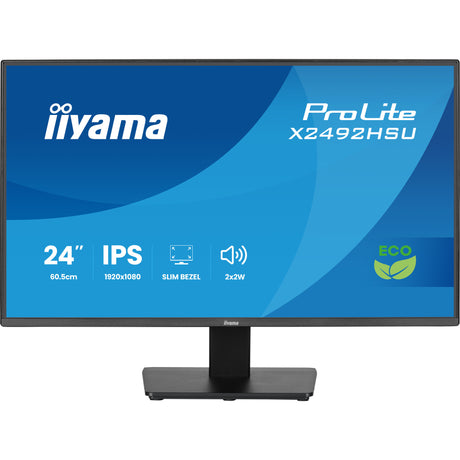 Monitor Iiyama prolite x2492hsu-b1 24 (czarny (matowy), HDMI, Display Port, 2x USB-A)