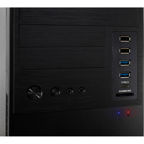 Obudowa midi tower Inter-tech it-6865 (czarna | 4x USB-A | 1x USB-C)
