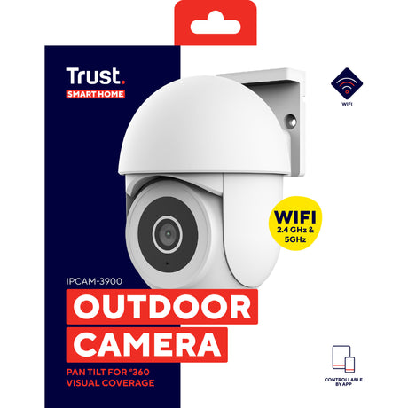Zaufaj kamerze zewnętrznej 360° ipcam-3900 (biała, WiFi 2,4 lub 5 GHz)