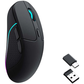 Mysz bezprzewodowa Keychron m3 (czarna, 100 - 26 000 dpi, Bluetooth 5.1 | 2,4 GHz | kabel USB typu C)
