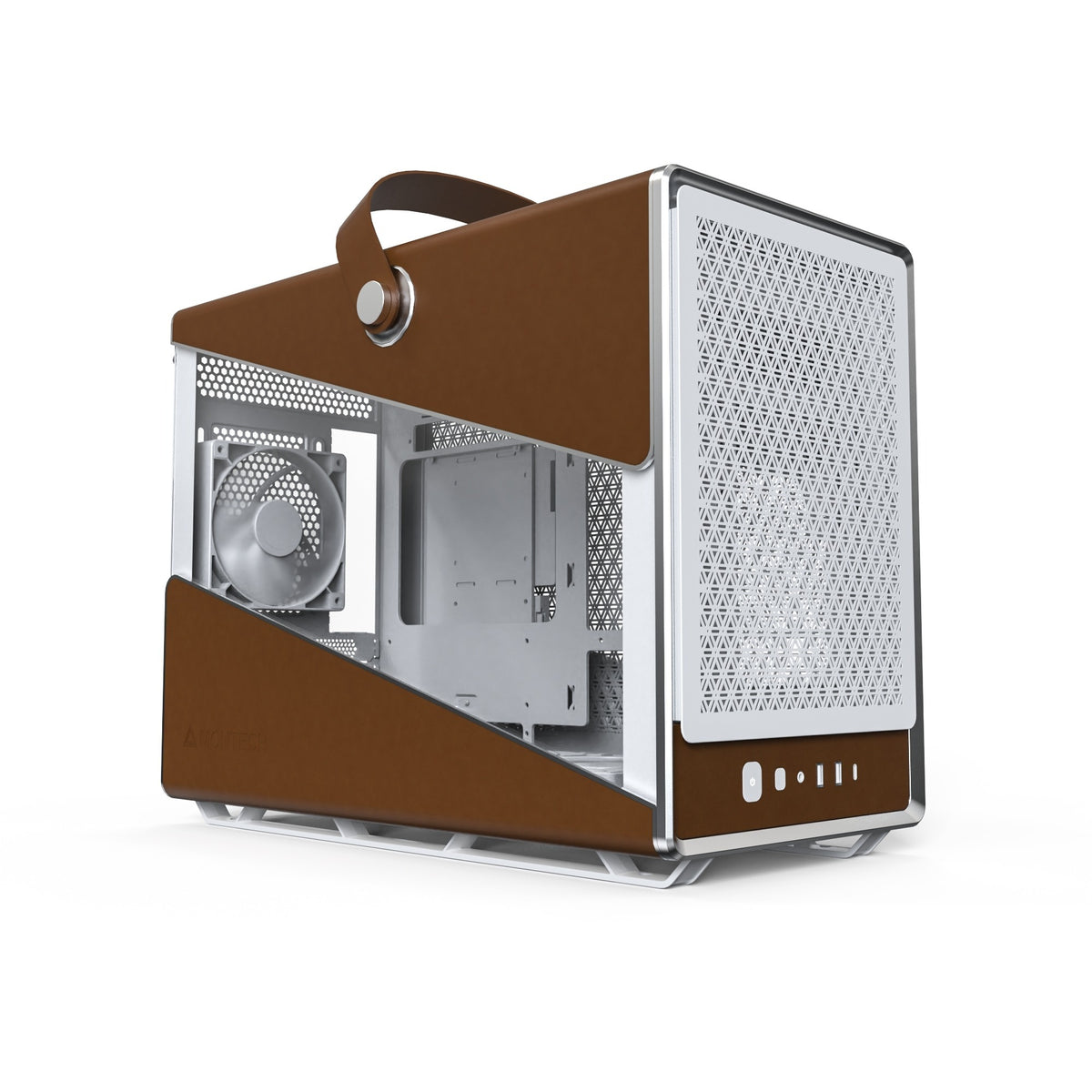 Obudowa midi tower Montech Heritage Pro (biały beż | 2x USB-A | 1x USB-C)