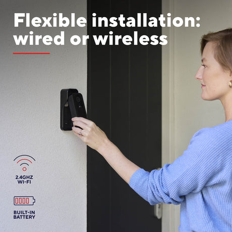 Kamera domofonowa Trust Doorcam-3000 Smart WiFi (czarna, 2,4 GHz WiFi)