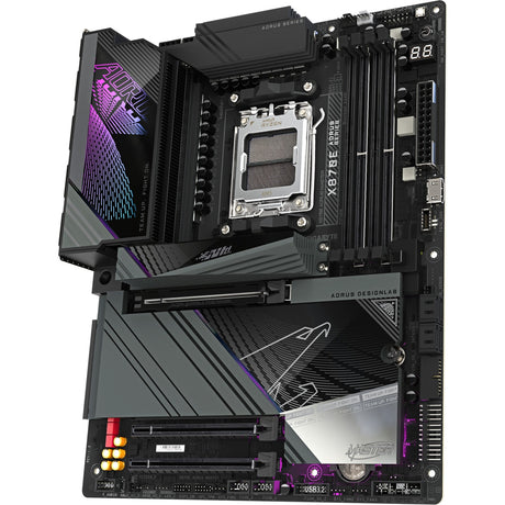 Płyta główna Gigabyte x870e aorus master Socket am5 (czarna, raid, 5 GB LAN, Wi-Fi 7, BT, dźwięk, ATX)