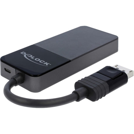 Delock rozdzielacz displayport 1,4 in > 3x wyjście displayport (czarny, 0,12 m)