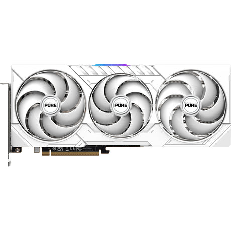 Karta graficzna Sapphire Radeon RX 9070 XT Pure (biała, 2x Display Port, 2x HDMI 2.1, Rdna4)
