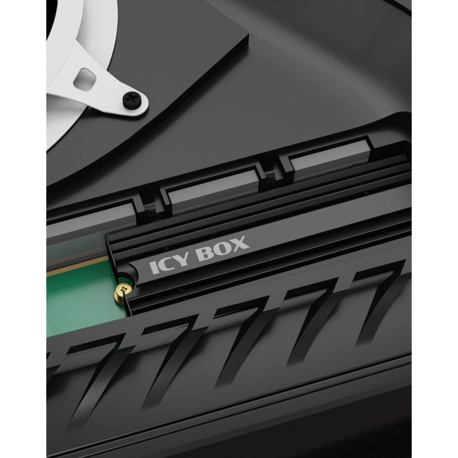 Radiator Icy Box ib-m2hs-ps5 (czarny, radiator m.2 ssd do konsoli Playstation 5)