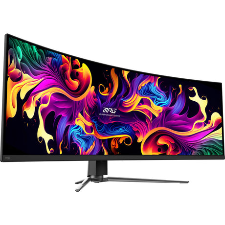 MSI MPG 491CQP QD-OLED 49 Zakrzywiony ultraszerokokątny monitor do gier (czarny, 2x HDMI, Display Port, 2x USB-A, USB-B, USB-C, 144 Hz)