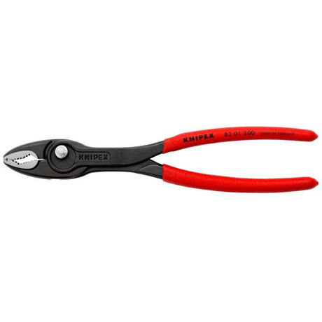 Szczypce Knipex z uchwytem przednim | długość 200 mm | polerowana plastikowa osłona | czarny fosforanowany | 1 sztuka - 82 01 200 - 82 01 200