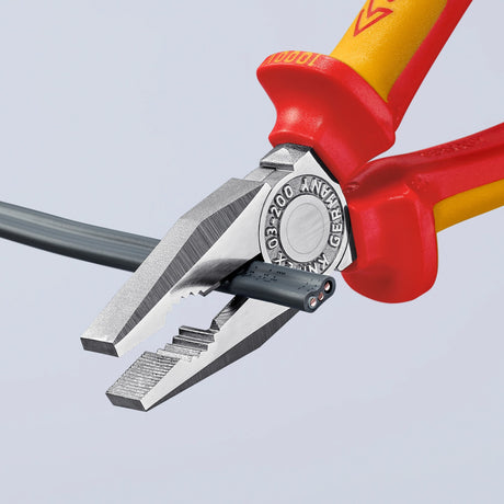 Szczypce uniwersalne Knipex 03 06 200 Szczypce uniwersalne vde (czerwony żółty, 200 mm)
