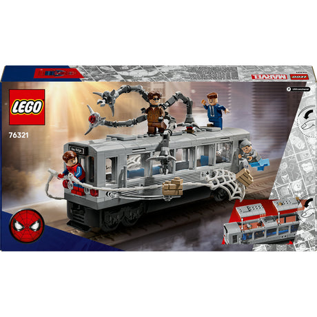 Lego® Marvel Spider-Man kontra Doktor scena w metrze — 76321