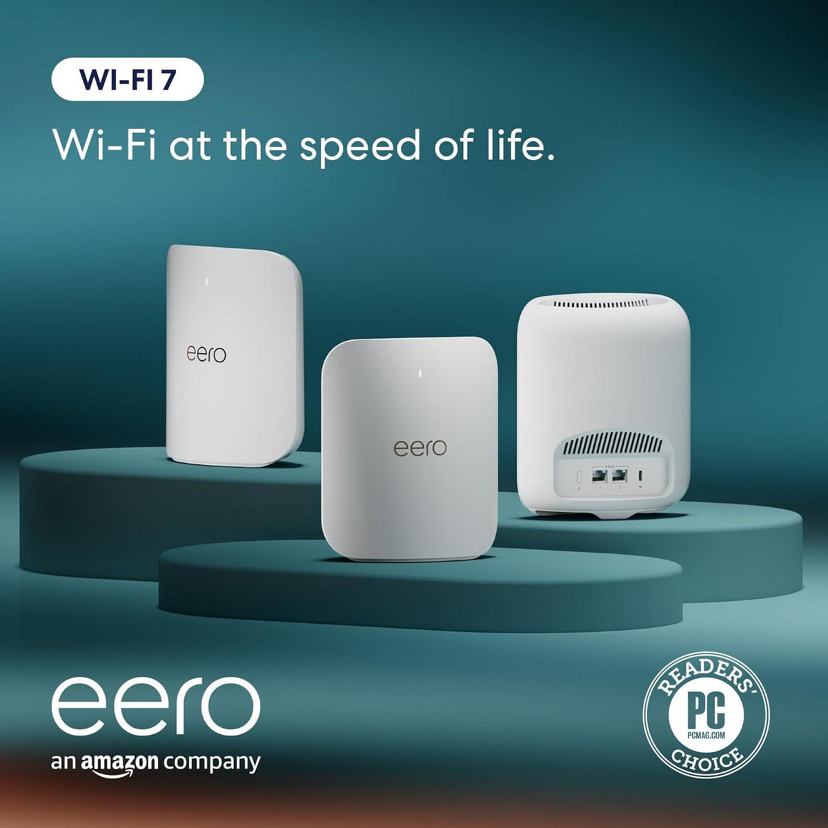 Router WiFi Eero pro 7 mesh, 3-częściowy router mesh (biały)