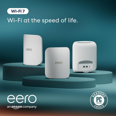 Router WiFi Eero pro 7 mesh, 3-częściowy router mesh (biały)