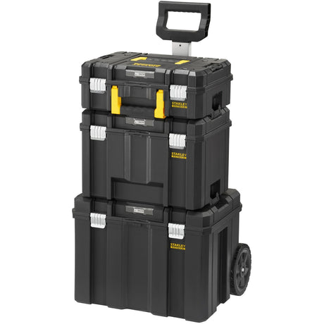 Stanley Fatmax Pro-Stack Modułowa skrzynka do przechowywania 3 w 1 Skrzynka narzędziowa (czarno-żółta)