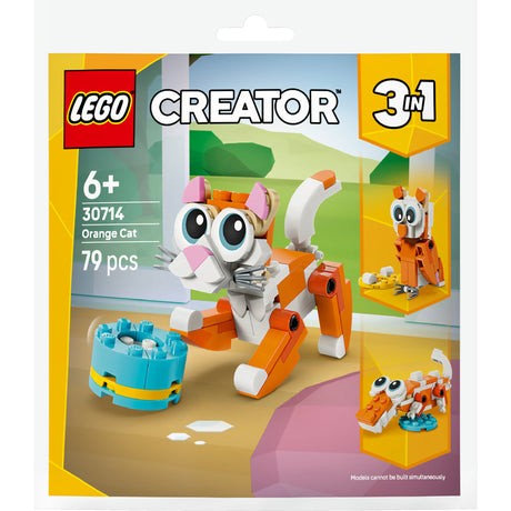 Lego 30714 torba pomarańczowy kot | 10 sztuk