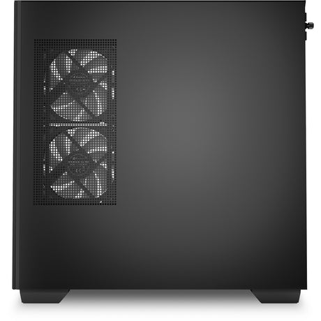 Obudowa midi tower Sharkoon Elite Shark cm100 (czarna | 2x USB-A | 1x USB-C | RGB | szkło hartowane)