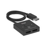 Club 3d 2-in-1 bidirectionele displayport switch (zwart, 8k)