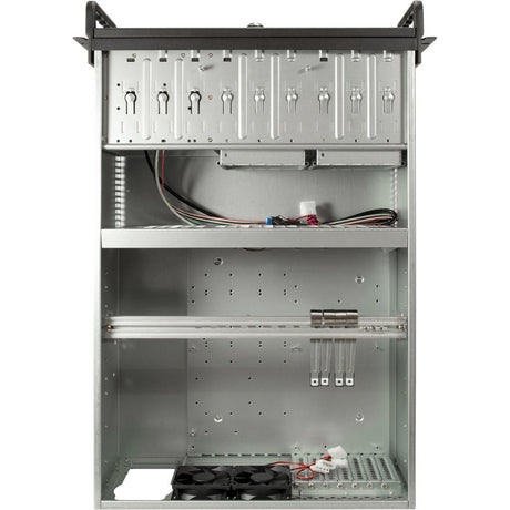 Obudowa rack Inter-tech 4u 4129l (czarna | 2x USB-A)