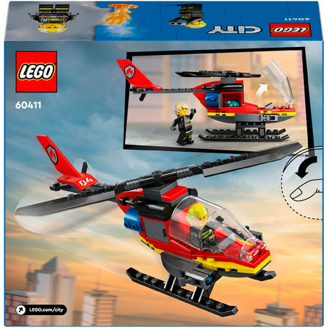 Lego miejski helikopter strażacki - 60411