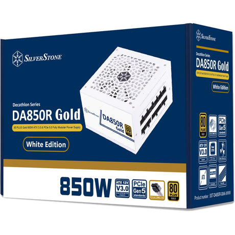 Modułowy zasilacz Silverstone sst-da850r-gma-www 850 W (biały, 4x pcie)