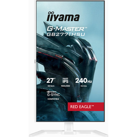Monitor do gier Iiyama G-Master Red Eagle GB2771HSU-W1 27 (biały (matowy), 2x HDMI, Display Port, USB-A, USB-C, 240 Hz)