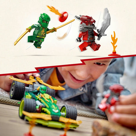 Lego Ninjago 71828 Lloyds ciągnie samochód wyścigowy