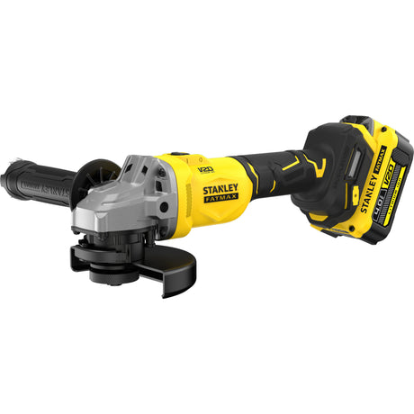 Szlifierka kątowa Stanley Fatmax v20 18 V 125 mm (czarno-żółta, akumulator i ładowarka w zestawie, z walizką)