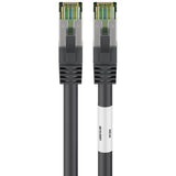 Kabel sieciowy Goobay kat. 8.1 s ftp (czarny, 0,5 metra)