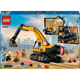 Lego City - żółta zabawka budowlana koparka (60420)