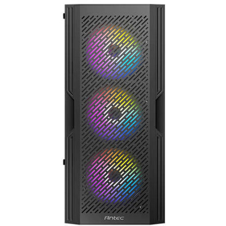 Obudowa midi tower Antec ax20 (czarna | 3x USB-A | szkło hartowane)