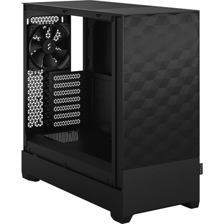 Obudowa midi tower w stylu fraktalnym pop air (czarna | 2x USB-A | szkło hartowane)