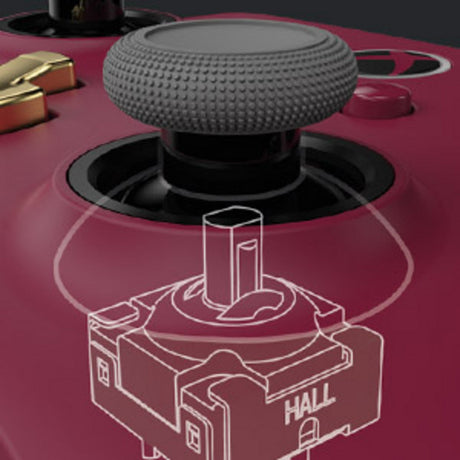 Kontroler przewodowy Powera Advantage Plus do konsoli Xbox Series X|s – Ruby (ciemnoczerwony, Xbox Series X|s, Xbox One, PC)