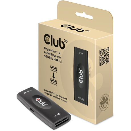 Kabel Club 3D DisplayPort 1.4 Aktywny wzmacniacz 4K120 Hz HBR3 F F (czarny)