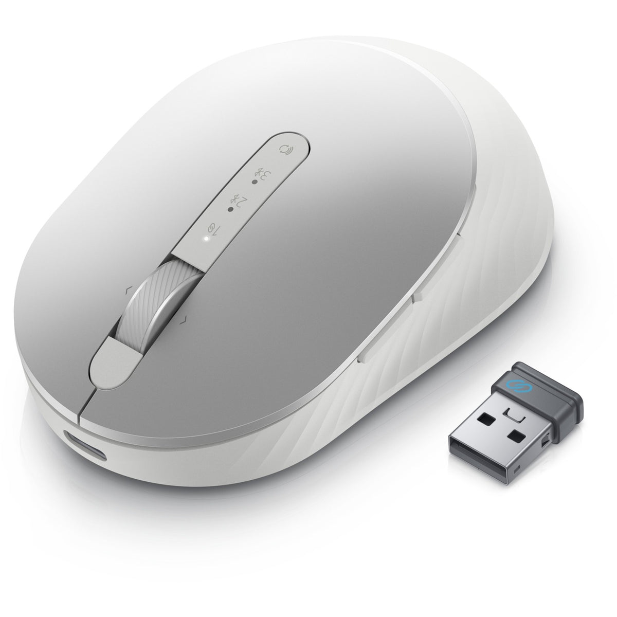 Kompaktowa mysz Dell Pro Premium — ms7421w (srebrno-biała, 1000–4000 dpi)