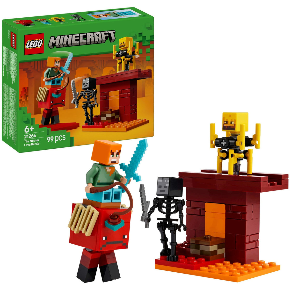 Lego Minecraft Bitwa lawowa w zaświatach dla dzieci - 21266