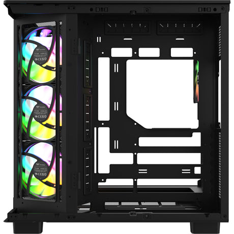 Obudowa Thermaltake View 380 XL WS ARGB MIDI Tower (kolor czarnego drewna | 2x USB-A | 1x USB-C | RGB | szkło hartowane)