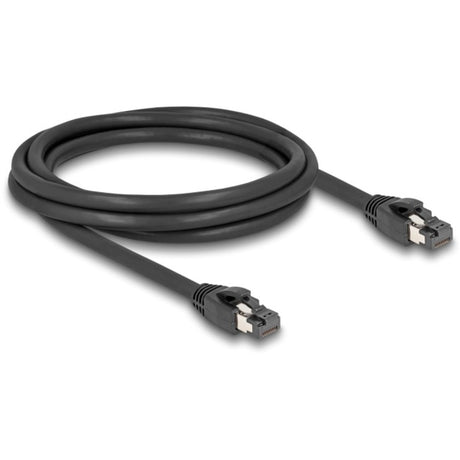 Delock kabel sieciowy ftp, rj-45 kat. 8.1 (czarny, 2 metry)