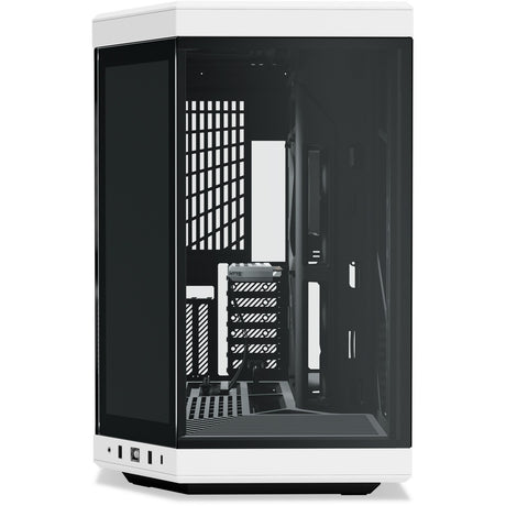 Hyte y70 touch nieskończona obudowa midi tower (biały czarny | 2x USB-A | 1x USB-C | szkło hartowane)