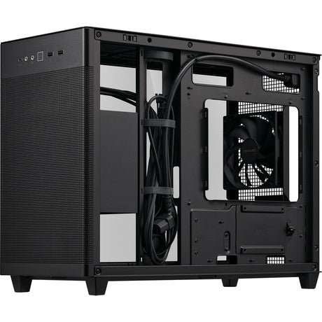 Obudowa mini tower Asus Prime Ap201 (czarna | 2x USB-A | 1x USB-C | szkło hartowane)