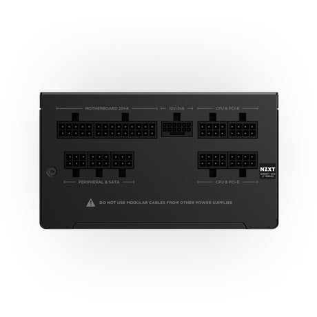 Modułowy zasilacz NZXT C750 Gold Core o mocy 750 W (czarny, 1x 12V-2x6, 2x PCIe)