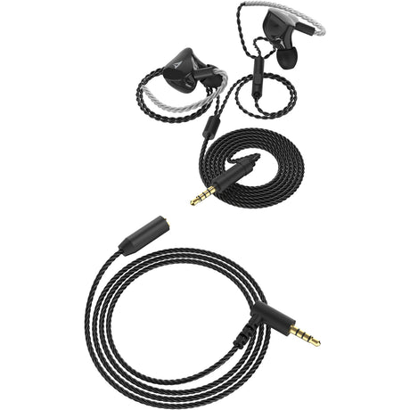 Sharkoon stealthbite iem in-ear oortjes (zwart, pc, usb-a, usb-c, 3,5 mm)