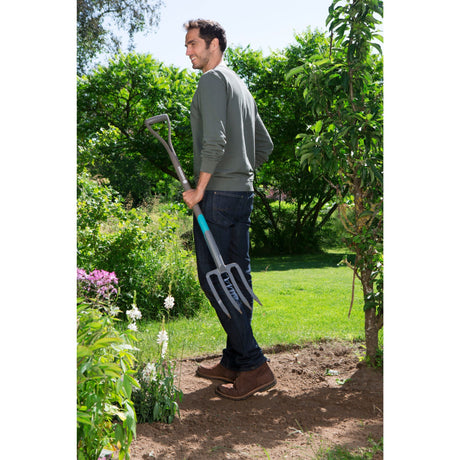 Widelec rożna Gardena Natureline - znak jakości FSC - szary