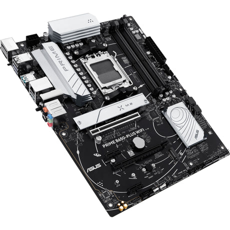 Płyta główna Asus Prime B650-Plus WiFi Socket AM5 (czarno-srebrna, RAID, 2,5 GB-LAN, WiFi 6e, BT 5.3, dźwięk, ATX)