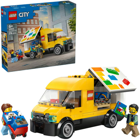 Lego ® city: furgonetka - zestaw do budowania i zabawy dla fanów motoryzacji od 6 lat - z 2 minifigurkami - 60500