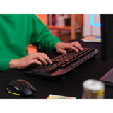 Klawiatura do gier Trust GXT 836 EVOCX RGB (czarna, układ US (QWERTY), membrana, 100%, RGB)
