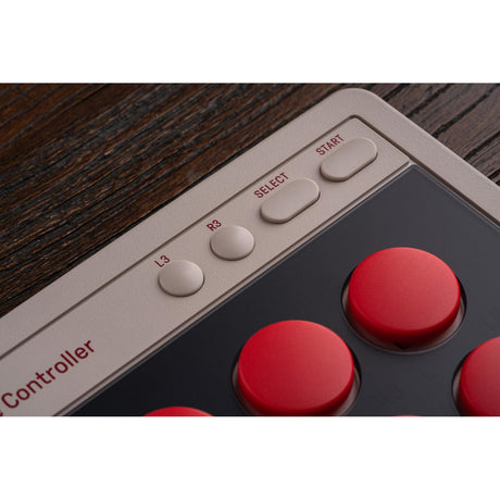 Kontroler 8bitdo Arcade (szary czerwony, 2,4 GHz Bluetooth USB, Nintendo Switch 1 + 2, PC)