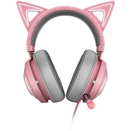 Nauszny zestaw słuchawkowy do gier Razer Kraken Kitty V2 Pro RGB (różowy)